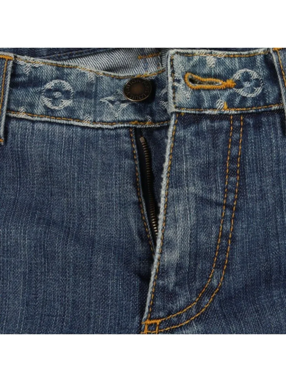 Louis Vuitton Denim Pants Monogram Cotton Jeans